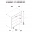 Pemberly Row 4-Drawer Rustic Wood Chest of Drawers in Weathered Oak