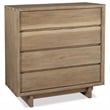 Pemberly Row 4-Drawer Rustic Wood Chest of Drawers in Weathered Oak