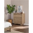 Pemberly Row 4-Drawer Rustic Wood Chest of Drawers in Weathered Oak
