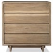 Pemberly Row 4-Drawer Rustic Wood Chest of Drawers in Weathered Oak