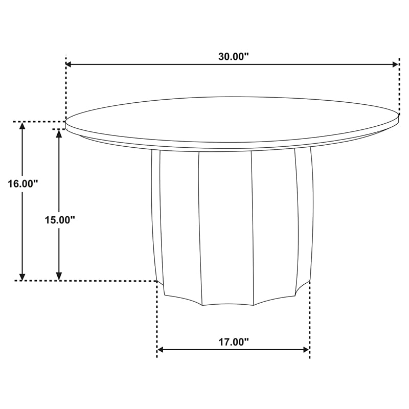 Pemberly Row 3-Piece Round Mango Wood Coffee Table Set in Walnut