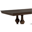 Pemberly Row Rectangular Trestle Traditional Wood Dining Table in Dark Oak