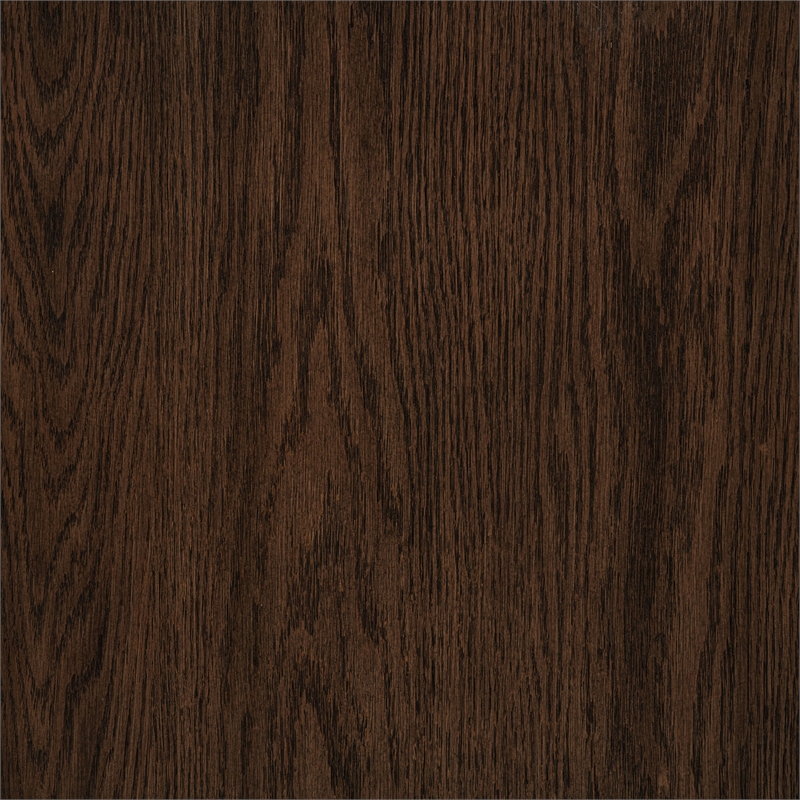 Pemberly Row Rectangular Trestle Traditional Wood Dining Table in Dark Oak