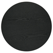 Pemberly Row 3-Piece Round Wood Fluted Coffee and End Table Set in Black