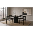Pemberly Row 5-Piece Dining Set with Spindle Chair in Wheat/Black