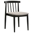 Pemberly Row 5-Piece Dining Set with Spindle Chair in Wheat/Black