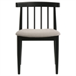 Pemberly Row 5-Piece Dining Set with Spindle Chair in Wheat/Black