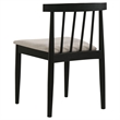 Pemberly Row 5-Piece Dining Set with Spindle Chair in Wheat/Black
