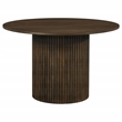 Pemberly Row 5-Piece Wood Dining Set with Curved Spindle Chair in Walnut
