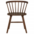 Pemberly Row 5-Piece Wood Dining Set with Curved Spindle Chair in Walnut