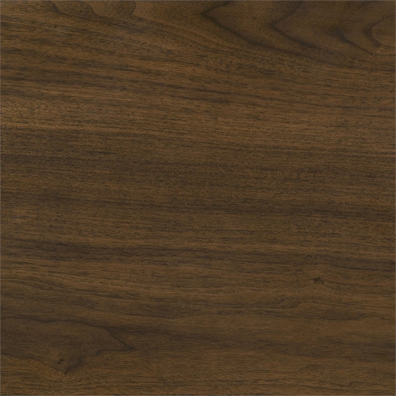 Pemberly Row 5-Piece Wood Dining Set with Curved Spindle Chair in Walnut