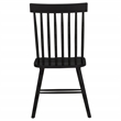 Pemberly Row 5-Piece Wood Dining Set with Spindle Chair in Black