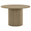 Pemberly Row 5-Piece Dining Set with Spindle Chair in Wheat/Natural Oak