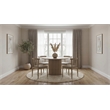 Pemberly Row 5-Piece Dining Set with Spindle Chair in Wheat/Natural Oak