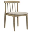 Pemberly Row 5-Piece Dining Set with Spindle Chair in Wheat/Natural Oak