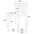 Pemberly Row 5-Piece Dining Set with Spindle Chair in Wheat/Walnut