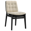 Pemberly Row 5-Piece Round Wood Pedestal Dining Set in Cream/Black