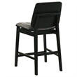 Pemberly Row 5-Piece Velvet Counter Height Dining Set in Gray/Black