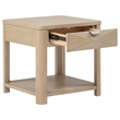 Pemberly Row 2-Piece Transitional Wood Coffee Table Set in Light Elm