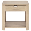 Pemberly Row 2-Piece Transitional Wood Coffee Table Set in Light Elm