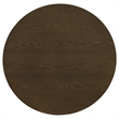Pemberly Row 3-Piece Round Wood Fluted Coffee and End Table Set in Walnut