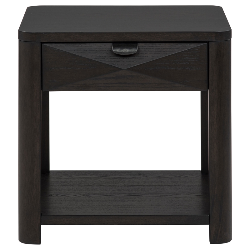 Pemberly Row 2-Piece Transitional Wood Coffee Table Set in Coffee