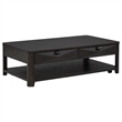 Pemberly Row 2-Piece Transitional Wood Coffee Table Set in Coffee