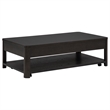 Pemberly Row 2-Piece Transitional Wood Coffee Table Set in Coffee