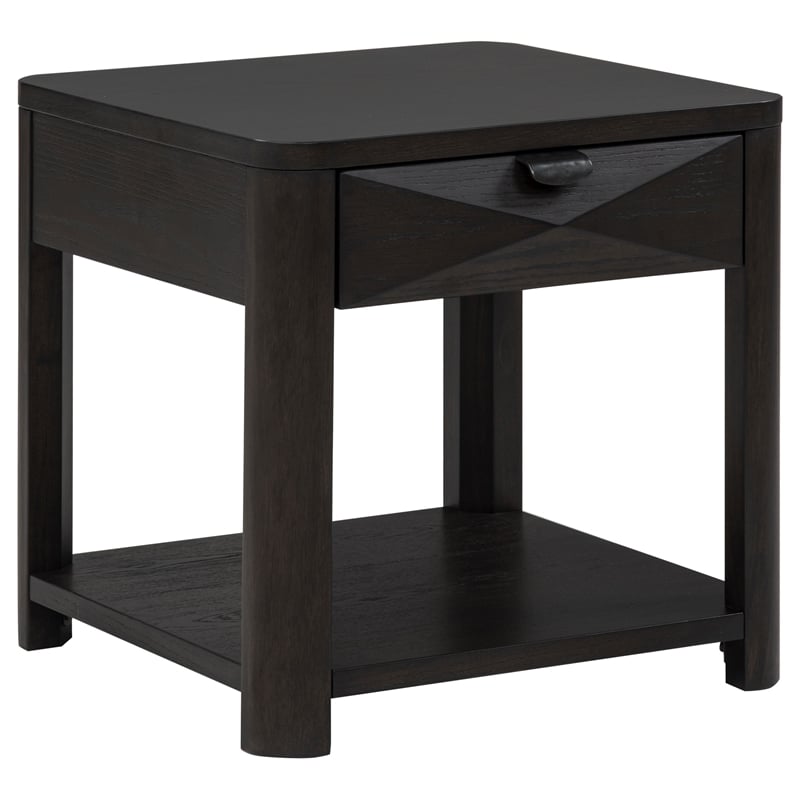 Pemberly Row 3-Piece Transitional Wood Coffee Table Set in Coffee
