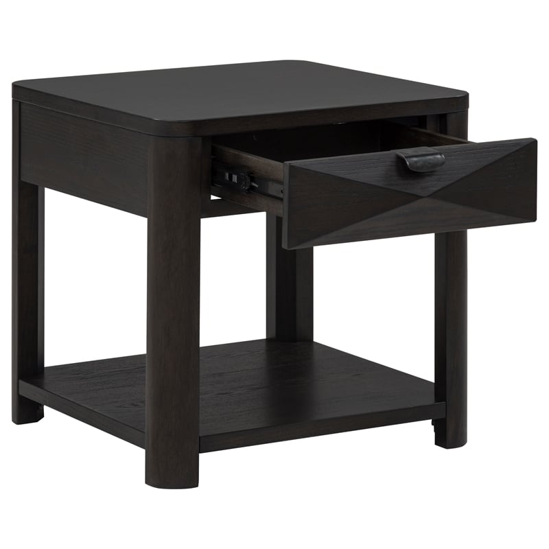 Pemberly Row 3-Piece Transitional Wood Coffee Table Set in Coffee