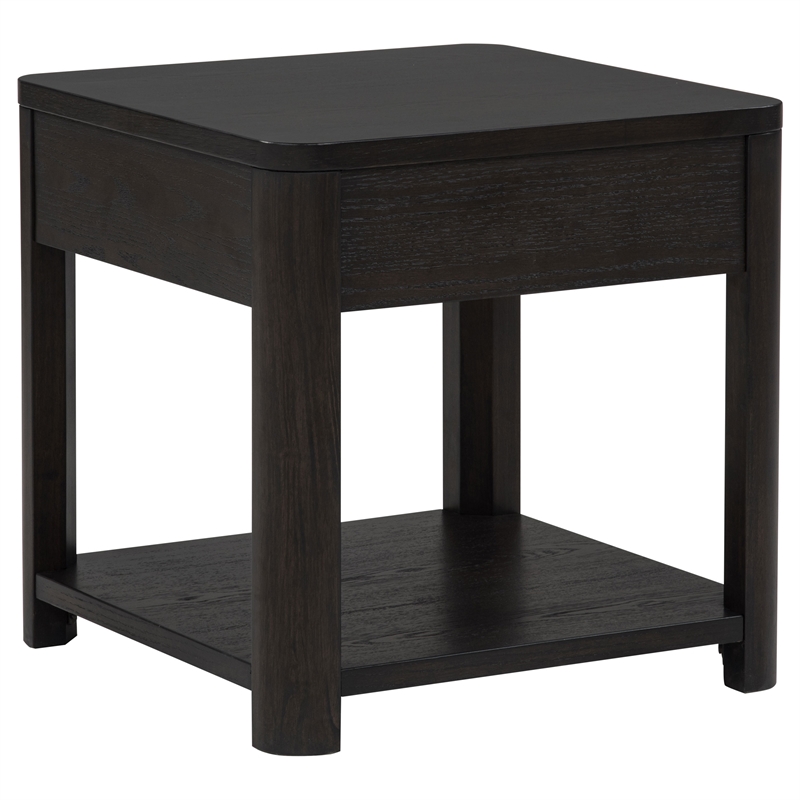 Pemberly Row 3-Piece Transitional Wood Coffee Table Set in Coffee