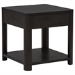 Pemberly Row 3-Piece Transitional Wood Coffee Table Set in Coffee