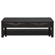 Pemberly Row 3-Piece Transitional Wood Coffee Table Set in Coffee