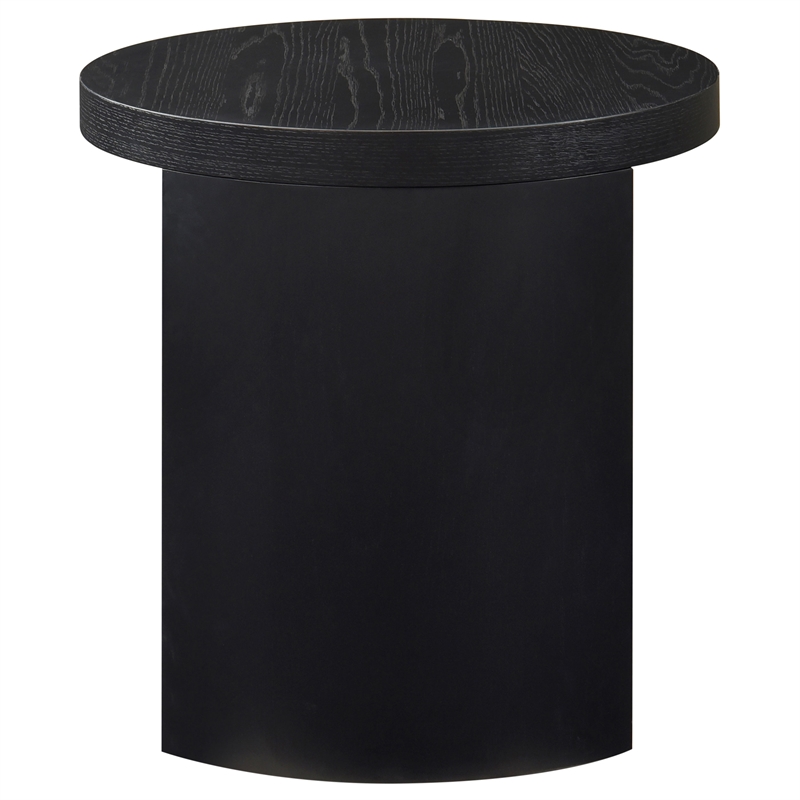 Pemberly Row 2-Piece Wood Occasional Coffee Table Set in Black