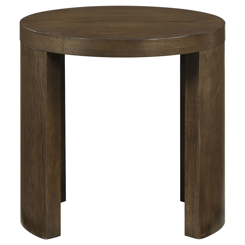 Pemberly Row 2-Piece Wood Occasional Coffee Table Set in Dark Walnut