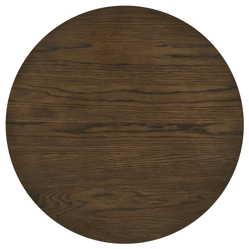 Pemberly Row 2-Piece Wood Occasional Coffee Table Set in Dark Walnut