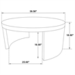 Pemberly Row 3-Piece Wood Occasional Coffee Table Set in Black