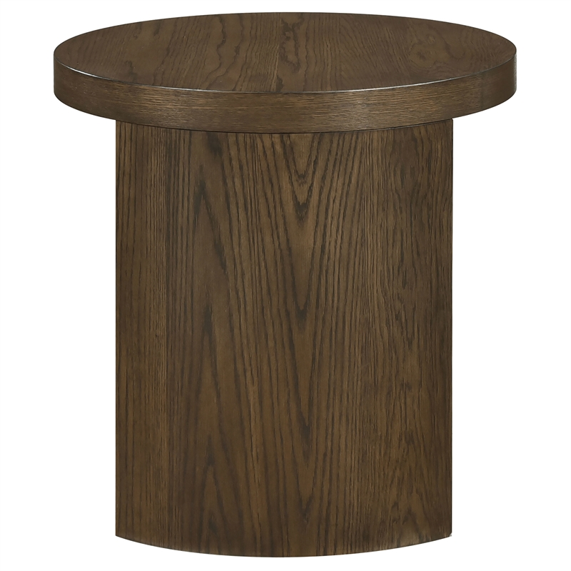 Pemberly Row 3-Piece Wood Occasional Coffee Table Set in Dark Walnut