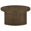 Pemberly Row 3-Piece Wood Occasional Coffee Table Set in Dark Walnut