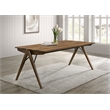 Pemberly Row 79-Inch Rectangular Wood Dining Table in Sheesham/Red Brown