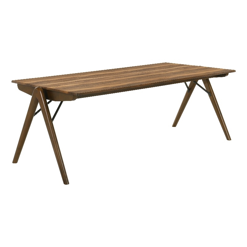 Pemberly Row 79-Inch Rectangular Wood Dining Table in Sheesham/Red Brown