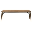 Pemberly Row 7-Piece Rectangular Wood Dining Set in Red Brown/Butterscotch