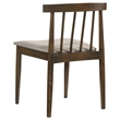 Pemberly Row 5-Piece Wood Dining Set with Spindle Chair in Wheat/Walnut