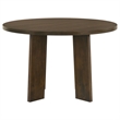 Pemberly Row 5-Piece Fabric and Wood Dining Set in Cream/Walnut