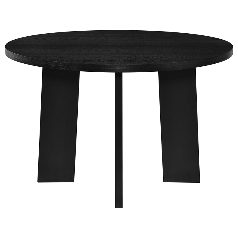 Pemberly Row 5-Piece Wood Dining Set with Spindle Back Chair in Black