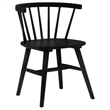 Pemberly Row 5-Piece Wood Dining Set with Spindle Back Chair in Black