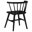 Pemberly Row 5-Piece Wood Dining Set with Spindle Back Chair in Black