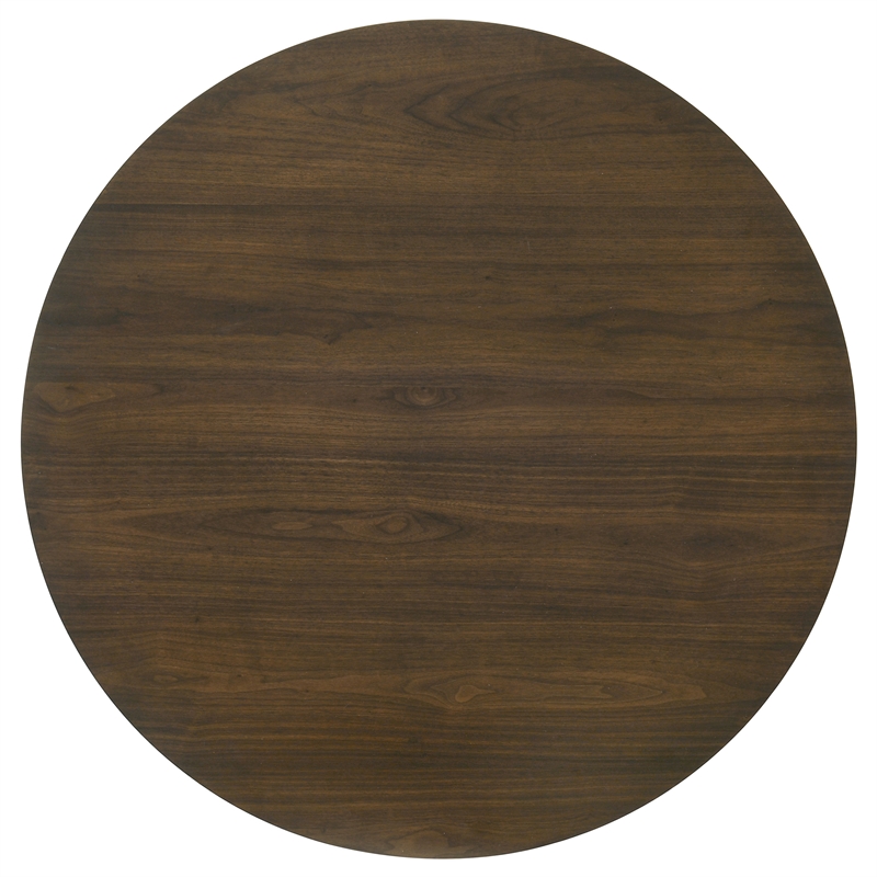 Pemberly Row 5-Piece Wood Dining Set with Spindle Back Chair in Walnut