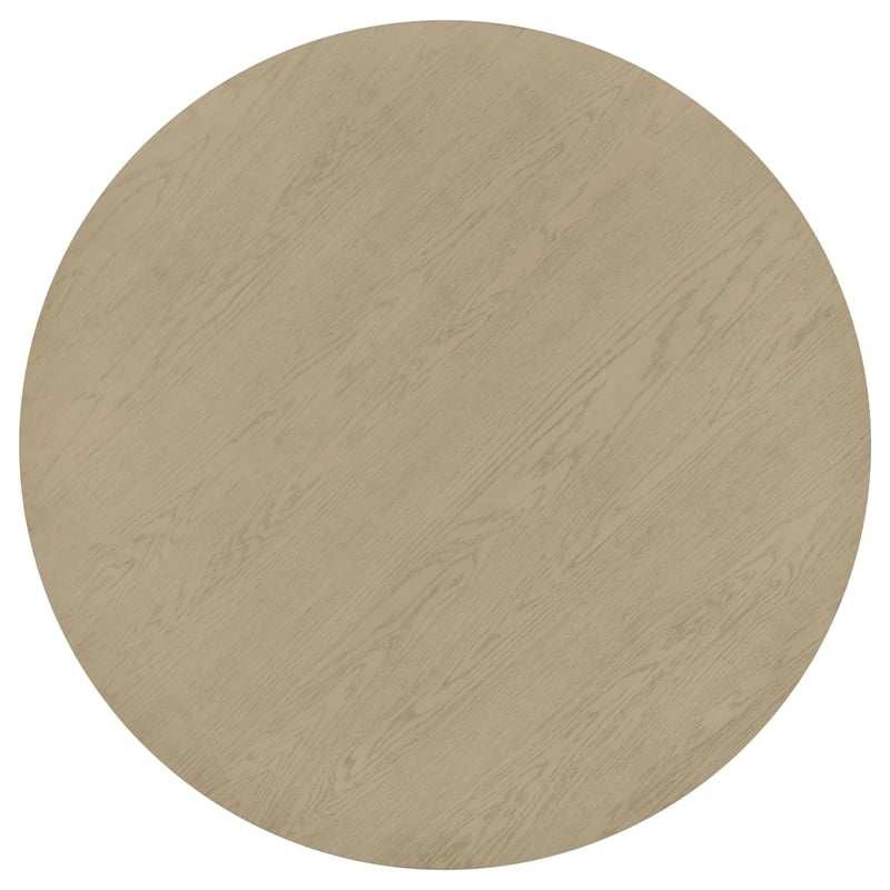 Pemberly Row 5-Piece Round Wood Dining Set in Cream/Natural Oak