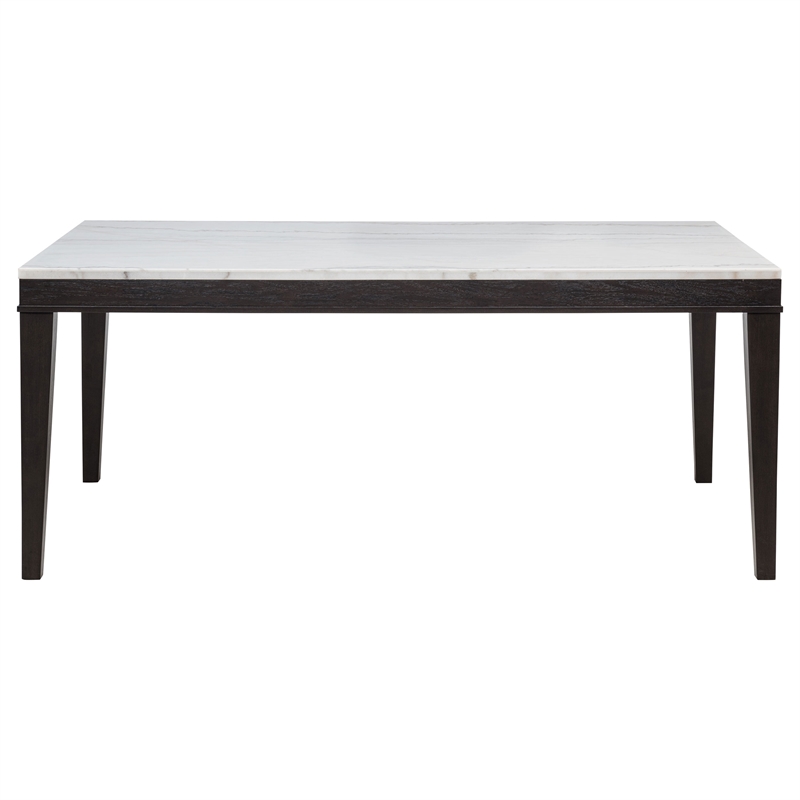 Pemberly Row 72-Inch Rectangular Wood Dining Table in Coffee Bean/White